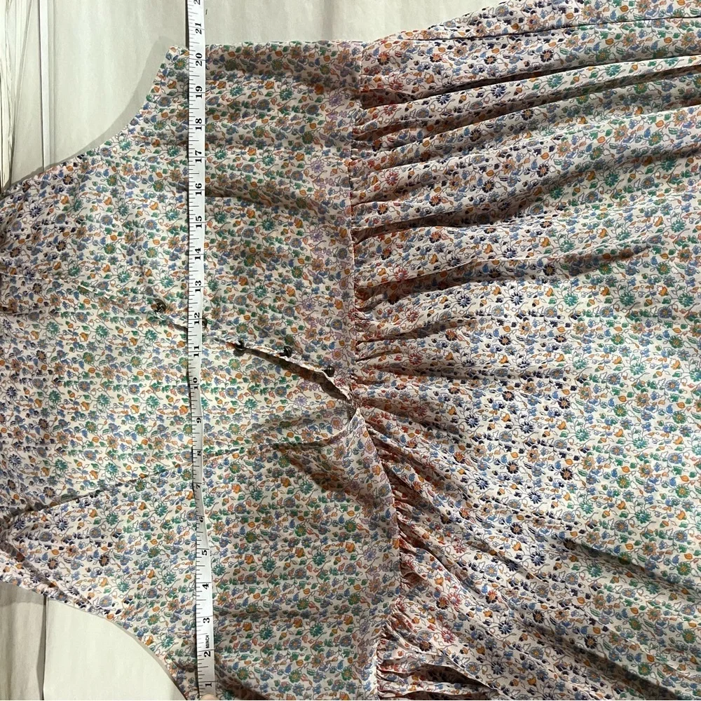 Anthropologie Maeve Violetta Sheer Floral Sleeveless Summer Dress - Picture 14 of 16